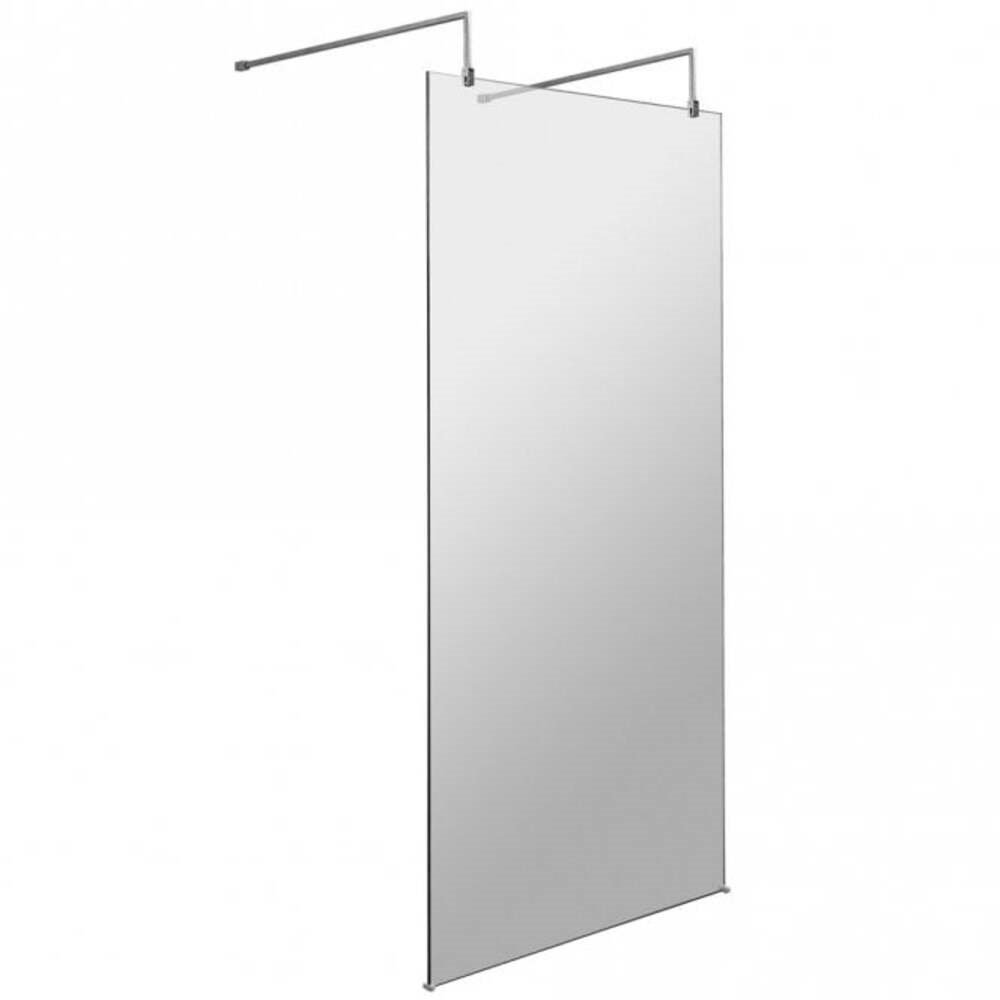 Nuie Wetroom Screens 8mm Glass Gold 185cm H x 100cm W x 0.8cm D